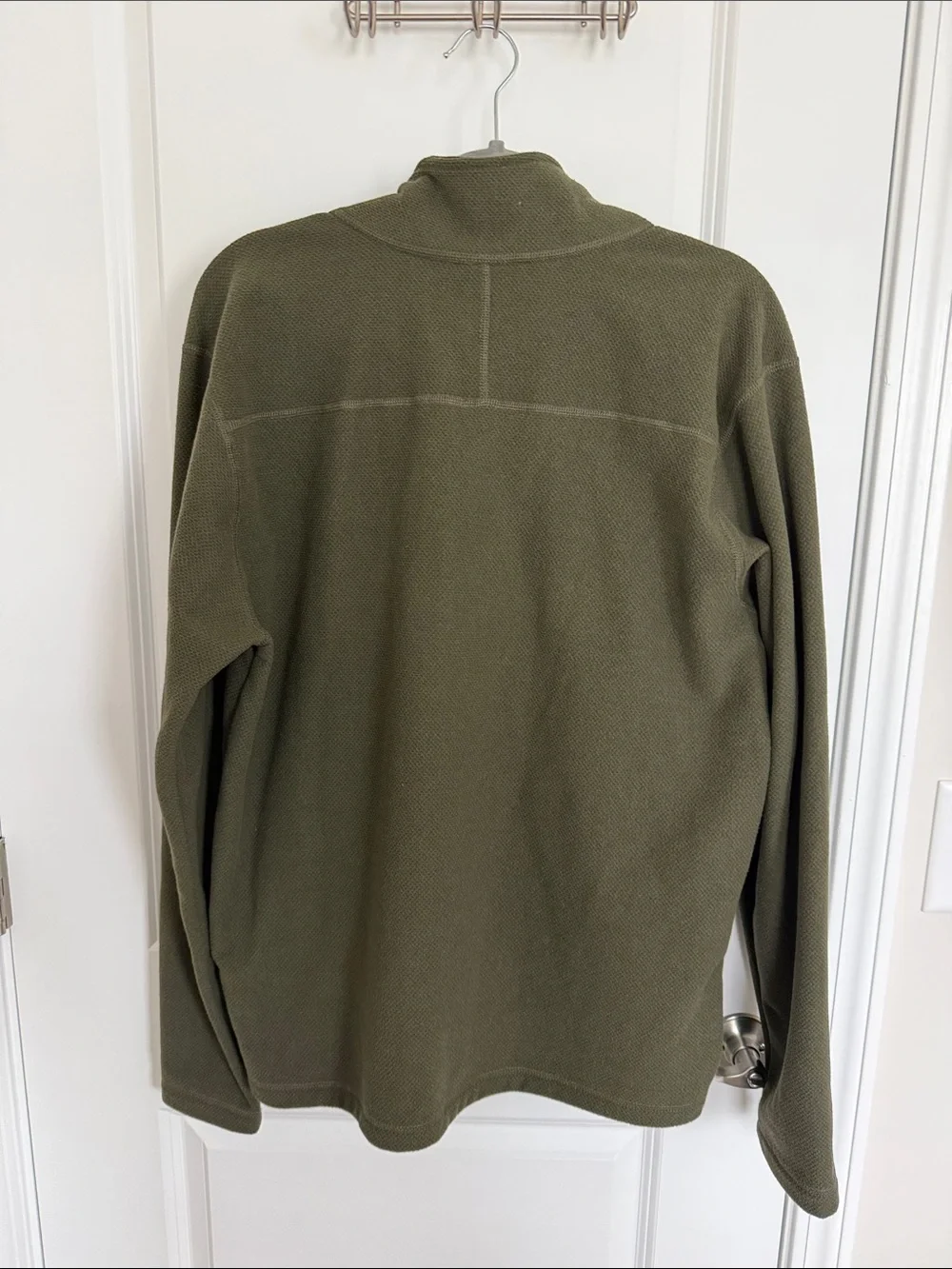 The North Face Olive Green Half-Zip Fleece Pullover